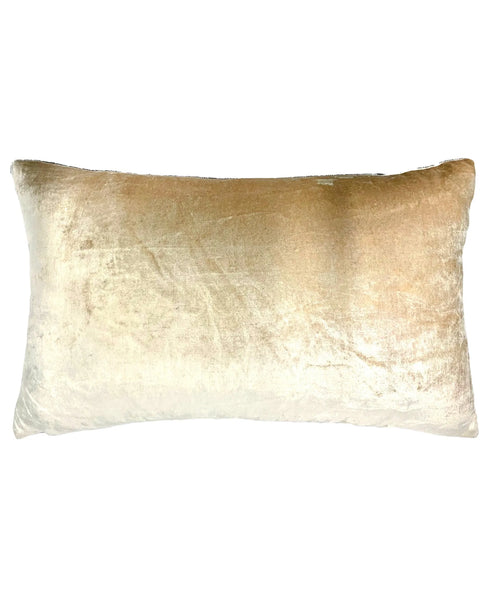Luxury Velvet Beaded Pillow Decorative Lumbar Pillow, 14" X 22" home decor - Mod Lifestyles