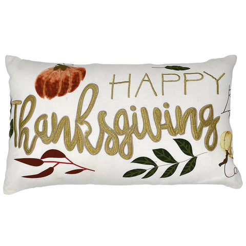 14"x24" Happy Thanksgiving Embroidery Pillow home decor - Mod Lifestyles