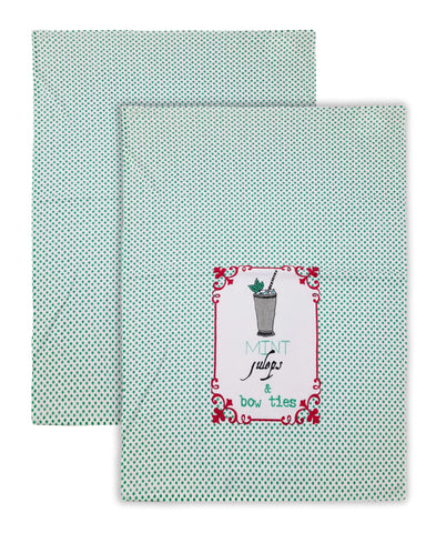 2 Pack Mint Juleps Kitchen Towel, 20" x 28" home decor - Mod Lifestyles