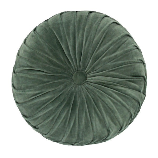 Round Cross Overlapped Velvet Cushion, 16" Diameter home decor - Mod Lifestyles