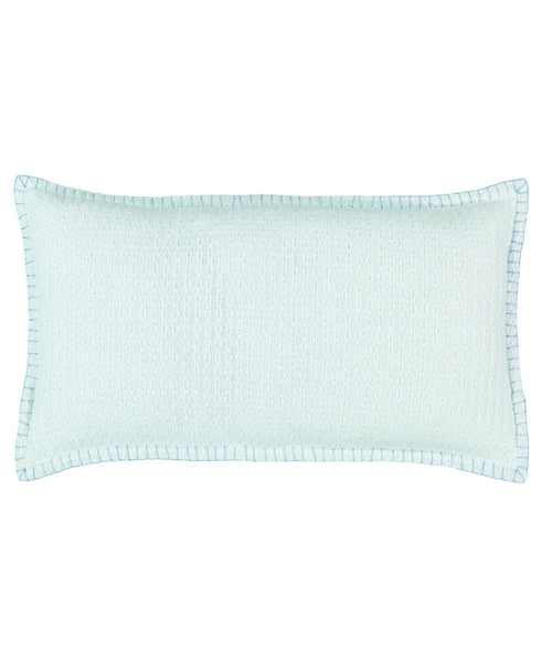 Diamond Textured Whipstitch Edges Decorative Lumbar Pillow, 14" X 26" home decor - Mod Lifestyles