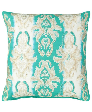 Fleur de Lis Embroidery Decorative Pillow, 18" X 18" home decor - Mod Lifestyles