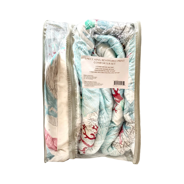 Lost Paradise Queen Comforter Set, 88" X 94" home decor - Mod Lifestyles