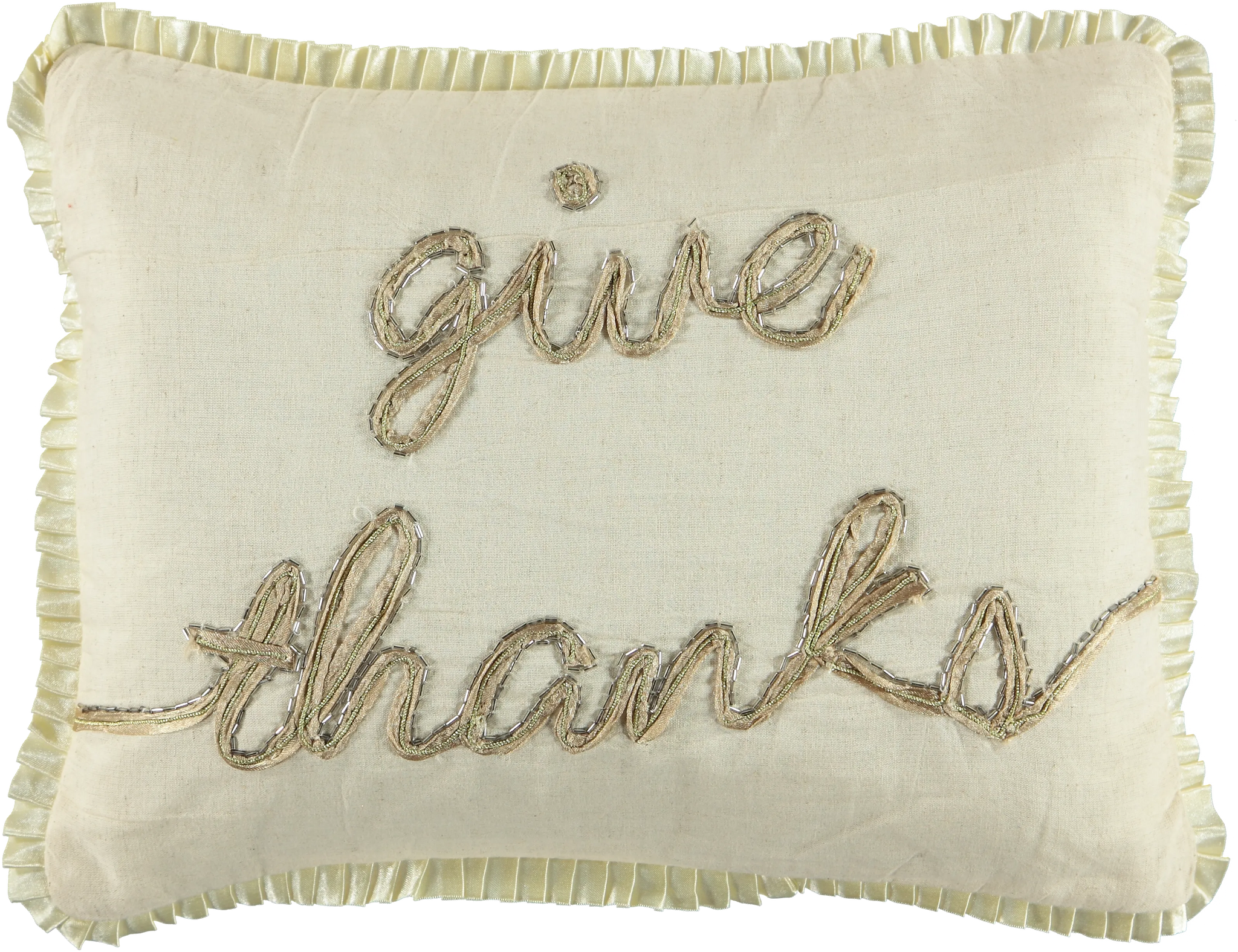 Give Thanks Decorative Lumbar Pillow, 13" X 18" home decor - Mod Lifestyles