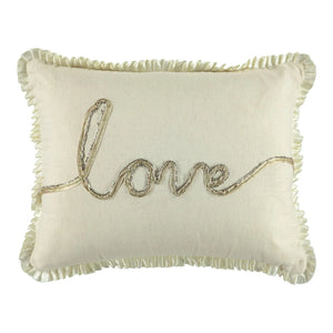 Love Decorative Decorative Lumbar Pillow, 13" X 18" home decor - Mod Lifestyles