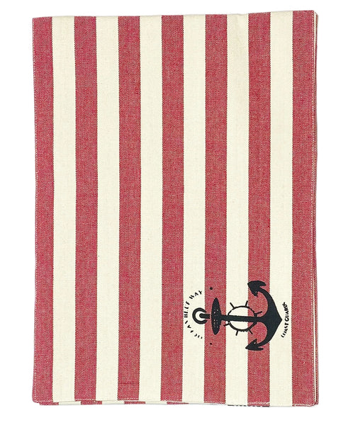 Nautical Stripe Stamped Table Runner, 13" X 72" home decor - Mod Lifestyles