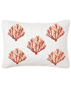Oceana Embroidery Standard Sham Cover, 20" X 26" home decor - Mod Lifestyles