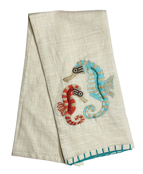 Seahorses Kitchen Towel, 20" X 28" home decor - Mod Lifestyles