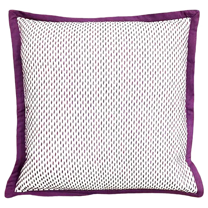 Stitch Yarn Dye Pillow Flange Edge Decorative Pillow, 20" X 20" home decor - Mod Lifestyles