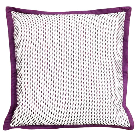 Stitch Yarn Dye Pillow Flange Edge Decorative Pillow, 20" X 20" home decor - Mod Lifestyles