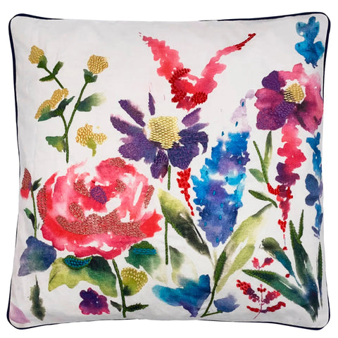 Watercolor Floral Pillow, 20" X 20" home decor - Mod Lifestyles